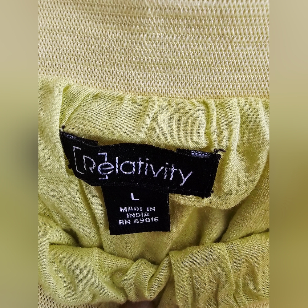 Lime Yellow Women's Large Skirt - Picture 3 of 6